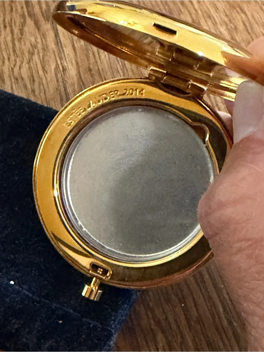 Estee Lauder Vintage Gold “Cheers” Mini Compact Powder Case